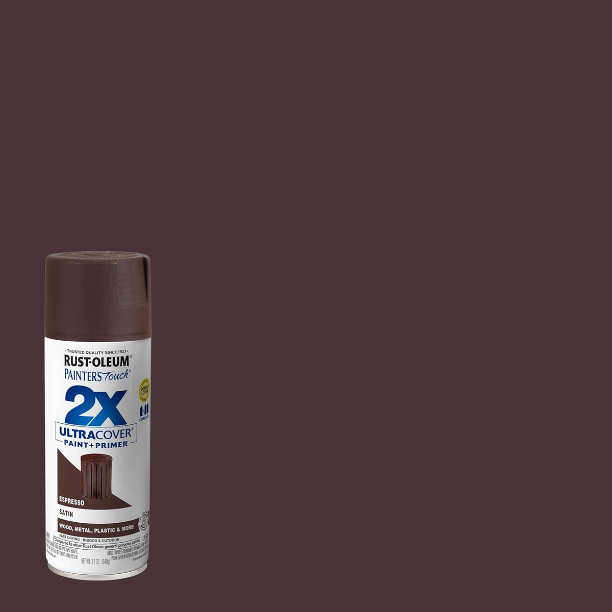 Rust-Oleum 334029 Painter's Touch 2X Ultra Cover Spray Paint, 12 oz, Gloss Clear - Colors C