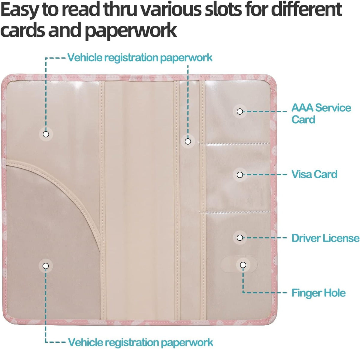 Car Registration and Insurance Holder, Insurance Card Holder, Car Registration Holder, Floral Themed Cover with Magnetic Shut