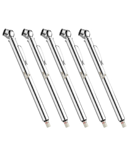 UNCO Pencil Tire Gauge, 2 Pack, 10-75 PSI, Car Tire Air Gauge