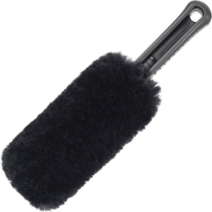 Mr. Detroit - Drill Wheel Brush w/Durable Soft Wool Microfiber Bristles and Steel Shaft for Car Tires, Wheels, Rims, Brakes and Any Other Narrow Spaces| Rim Brush Cleaning Tool w/Non-Scratch Bristle