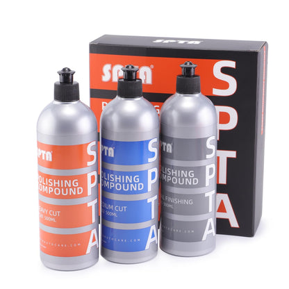 Mix Polishing Compound, SPTA 4.06oz (120ml) Polishing Compound Car Scratch & Swirl Remover Rubbing Compound & Finishing Polish Buffing Compound Swirl Remover for Cars Automotive Paint Correction