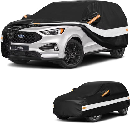 10 Layers Car Cover Custom Fit for Mercedes Benz C Class C250 C300 C43 C63 (1993-2026), Waterproof All Weather for Automobiles, Outdoor Full Cover Sun Dust Rain Protection with Cotton. Black - Colors B