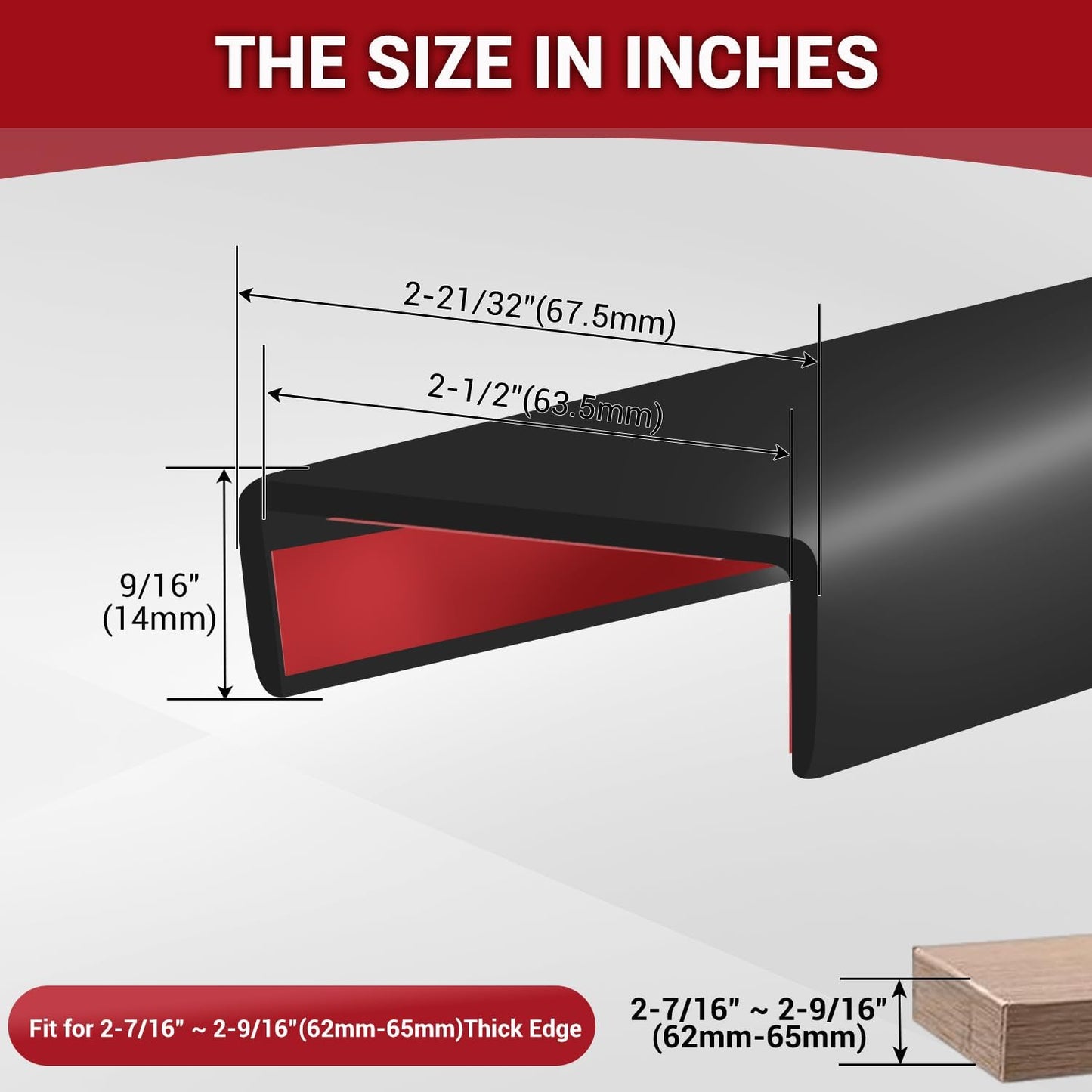Rubber Edge Trim, 1/16" Self Adhesive Flexible U Channel Edge Protecter for Sheet Metal, Car Doors, U Shaped Sharp Edge Guards, Fit for 0-5/64" Wide Edge, Black Color, 10Ft, EPDM Material