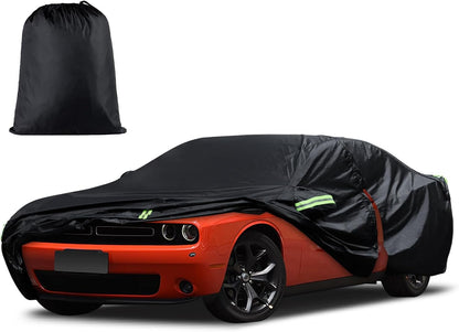 Car Cover Custom Fit for Toyota Corolla 2000-2025, Honda Civic 1991-2025, Waterproof All Weather Full Exterior Cover Rain Sun Protector Car Cover with Door Zipper