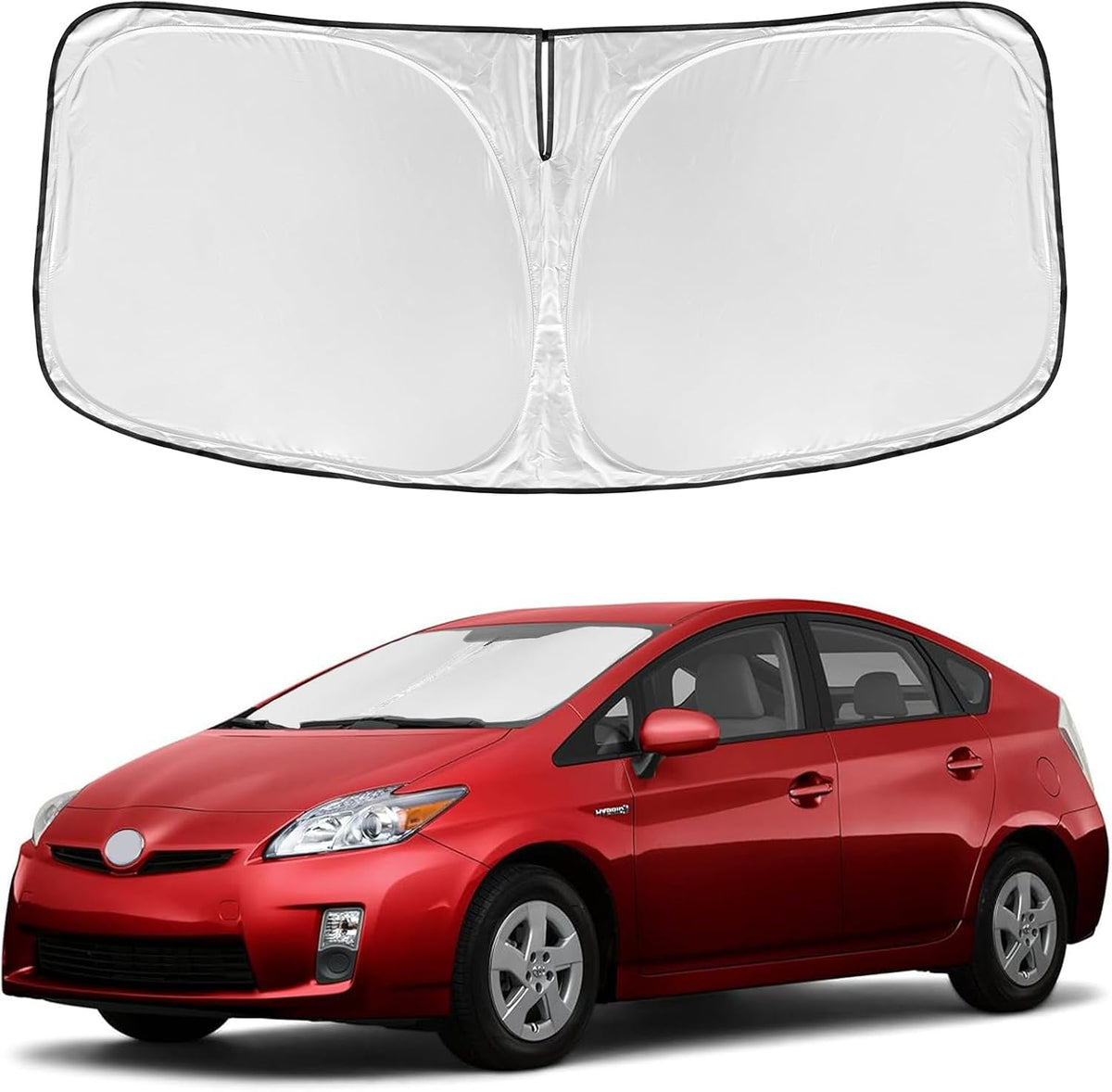 for Toyota Tacoma 2016-2023 2024 2025 2026 Sun Shade Sunshade Windshield Cover - 4 Layers Front Window Shade Custom Fit Tacoma 2Dr 4Dr Pickup Sun Visor 240T Shade Blocks UV Rays Car Accessories - Colors D
