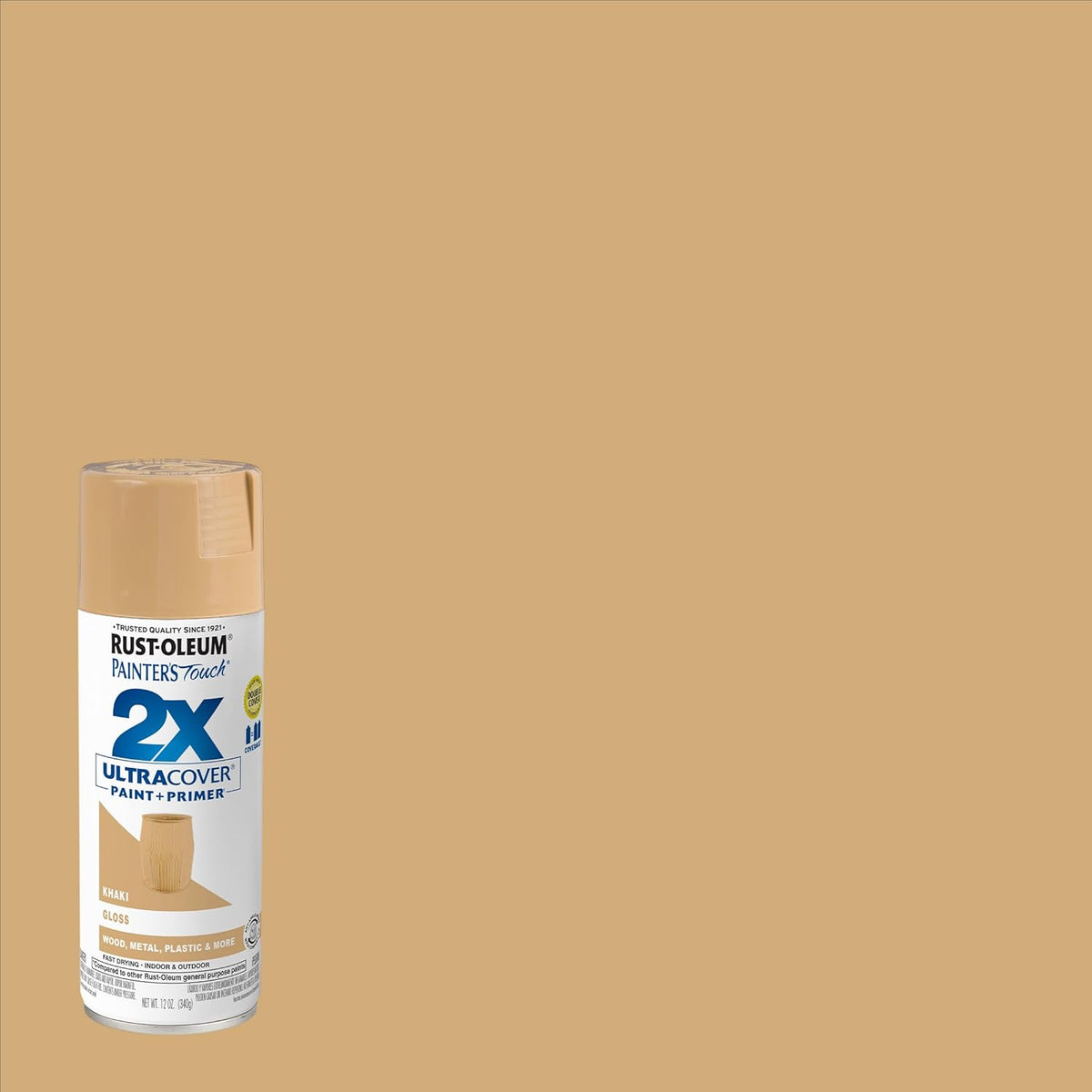 Rust-Oleum 334029 Painter's Touch 2X Ultra Cover Spray Paint, 12 oz, Gloss Clear - Colors A