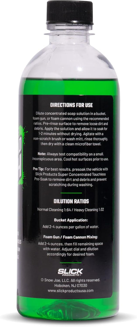 Slick Products Total Off-Road Wash Super Concentrate – Thick Foaming Car Wash Soap with Hybrid-Ceramic Formula for Dirt Bikes ATV UTV Trucks Jeeps and More – Foam Cannon Ready – 128 oz