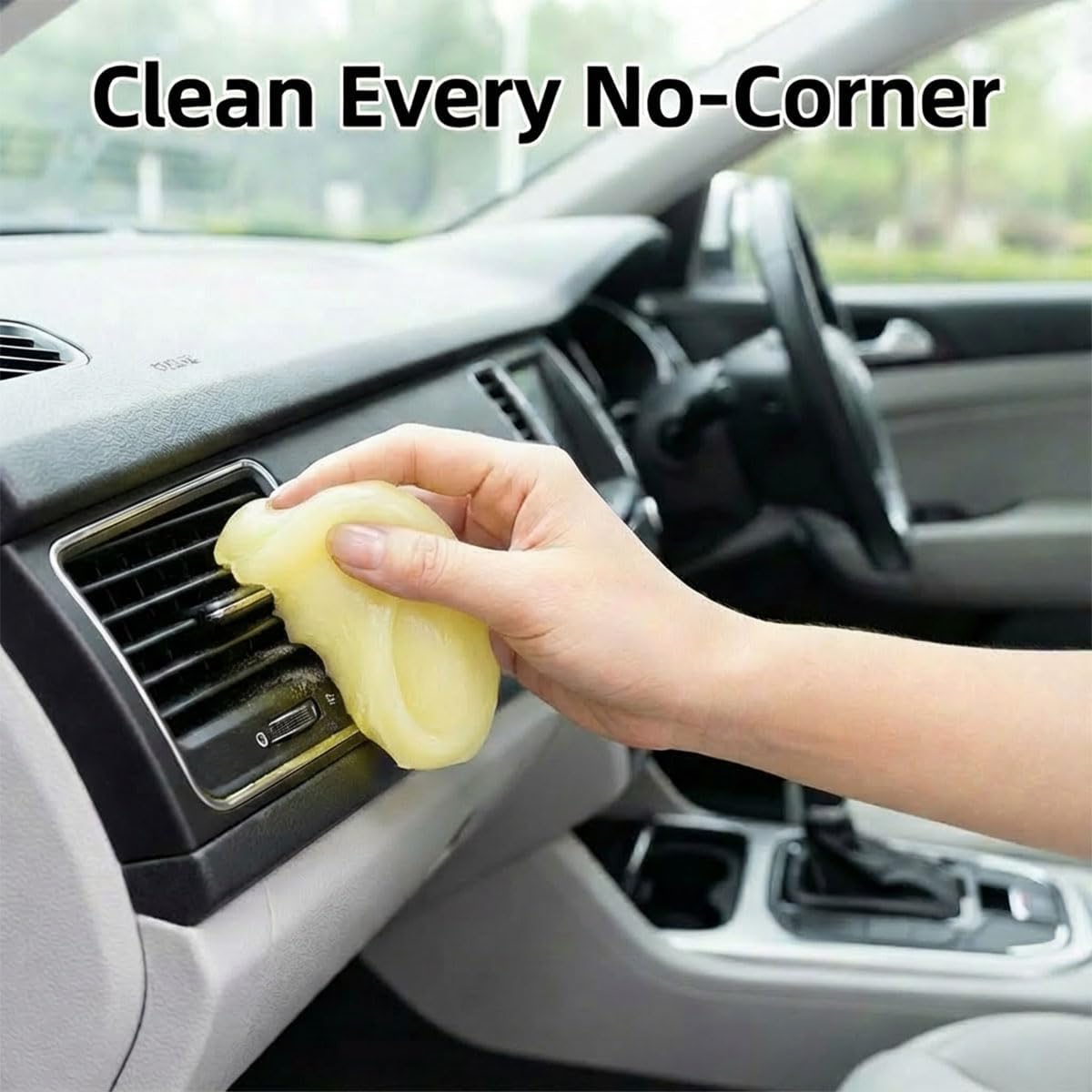 4PCS Car Cleaning Gels, Universal Automotive Air Vent Dust Cleaning Putty, Reusable Auto Interior Detailing Slime Supplies, Fit for Dashboards, Cup Holders (Colorful)