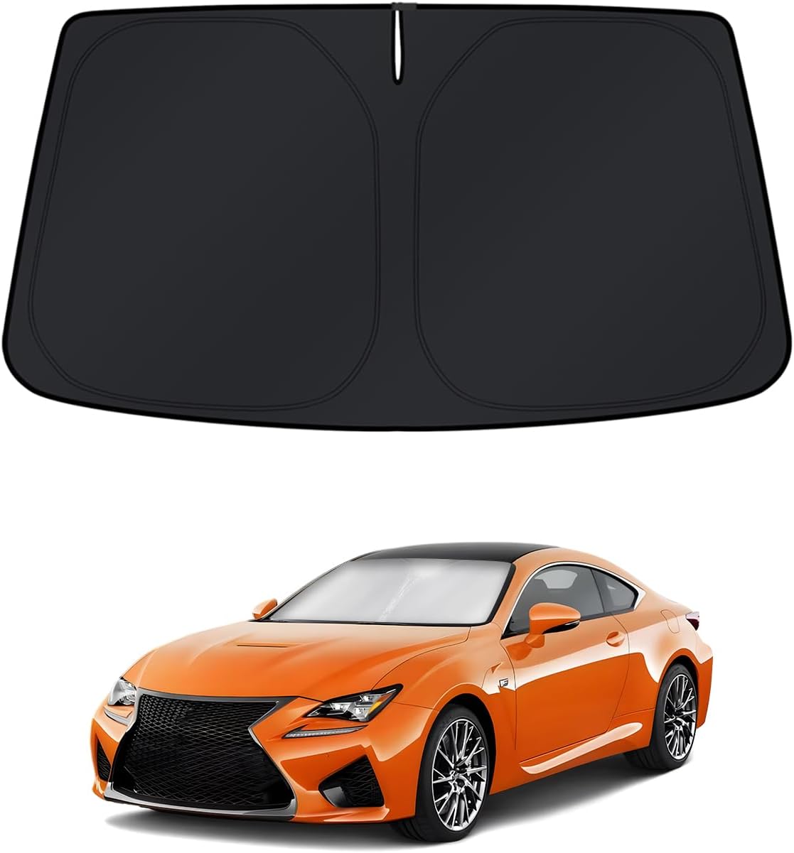 KUST Windshield Sun Shade for Toyota RAV4 2019-2022 2023 2024 2025 2026 Window Accessories Shade Sun Visor Cover Foldable Block UV Rays - Colors A