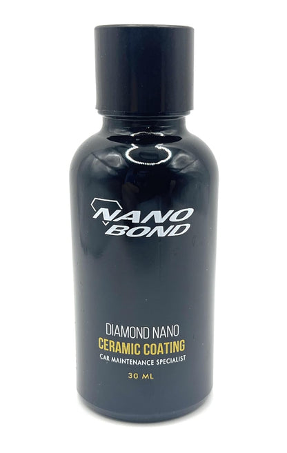 Nano Bond Ceramic Coating for Cars - 80% SiO2 Formula, Hydrophobic Paint Protection, UV & Corrosion Resistant for Glass, Wheels & Plastic, Easy Application, Car Detailing Kit, 30ml