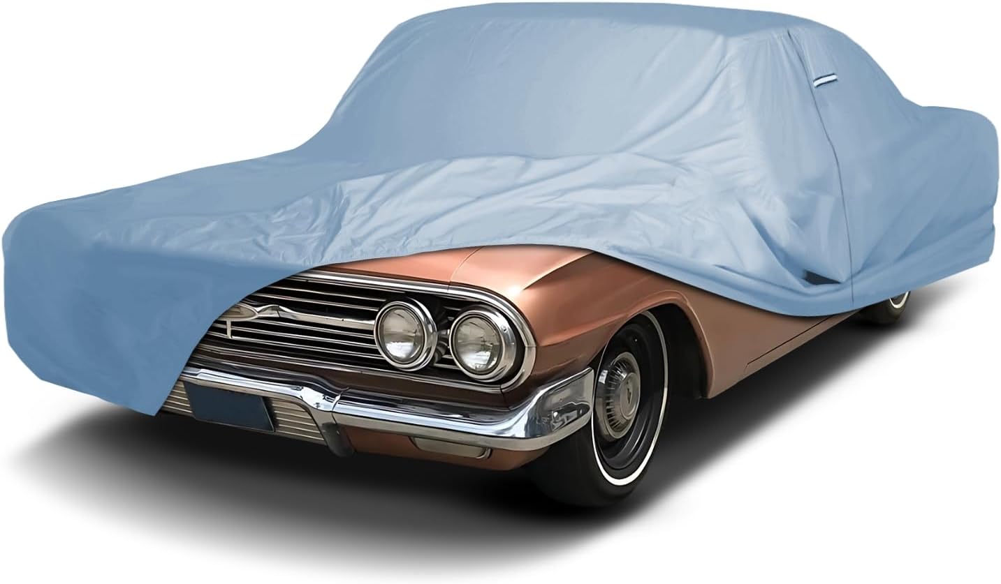 iCarCover Premium Car Cover for 1970-1972 Chevy Monte Carlo Heavy Duty Waterproof All-Weather Automobiles Custom Fit Indoor Outdoor UV Snow Protection Covers with Straps and Bag - Colors A
