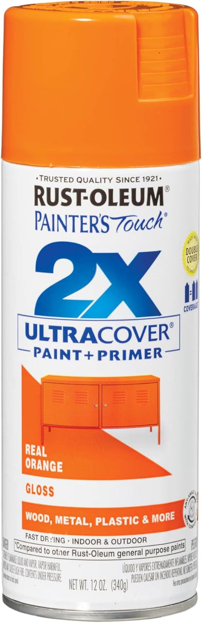Rust-Oleum 334029 Painter's Touch 2X Ultra Cover Spray Paint, 12 oz, Gloss Clear - Colors D