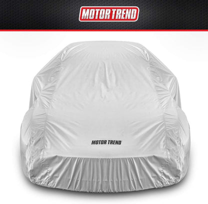 Motor Trend FlexCover Waterproof Car Cover for Rain Wind All Weather L Fits up to 190 x 70 x 50 inches