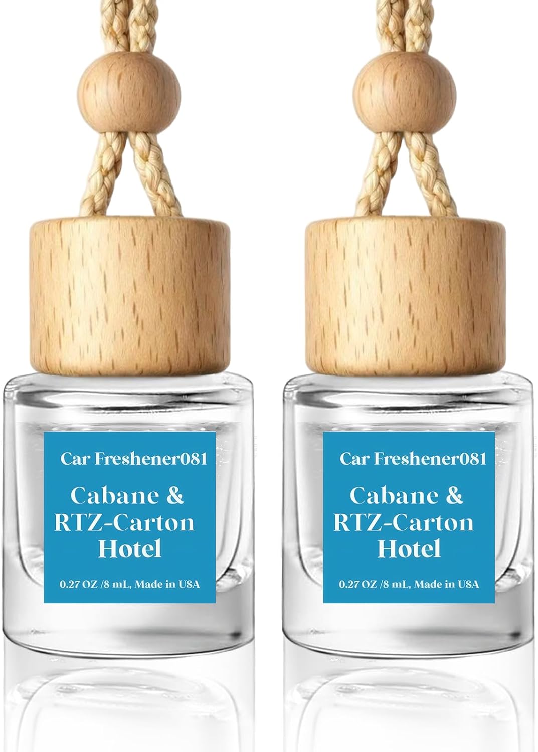 HoogaLife Car Air Freshener Diffuser 2 Pack Hanging Air Freshener Diffuser - Vanilla Cream Fragrance Oil Air D iffuser for Car, 45+ days Long Lasting Fragrance Made in USA C ar Air Fresheners (V54)