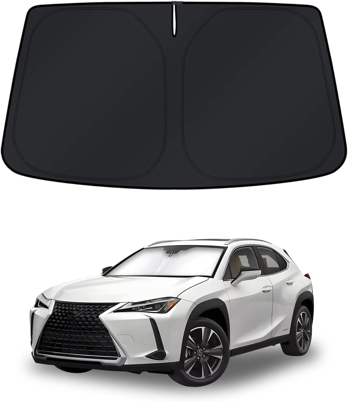 KUST Windshield Sun Shade for Toyota RAV4 2019-2022 2023 2024 2025 2026 Window Accessories Shade Sun Visor Cover Foldable Block UV Rays - Colors G