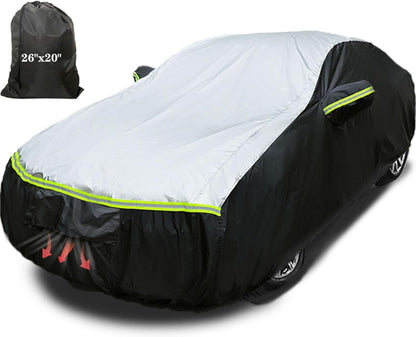 SUV car Cover All Weather Waterproof Murano, Subaru Outback/Solterra，Cadillac XT5/SRX, Buick Envision and Other Models -Outdoor Sunshade Protection with Zipper (Length 188 to 195 inch)