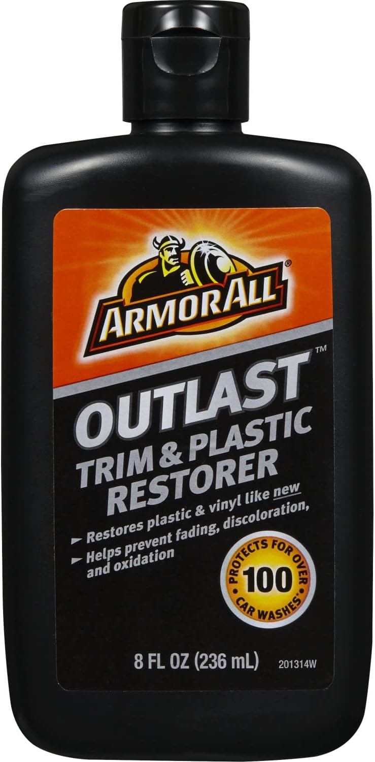 Armor All Outlast Car Trim & Plastic Cleaner , Cleans Cars, Trucks, and Motorcycles, 8 Oz