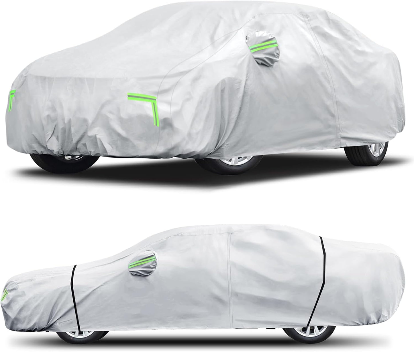 Car Cover Custom Fit for Honda CRV 1997-2025,Toyota RAV4 1996-2025, 6 Layers Truck Cover Waterproof All Weather for Automobiles,Outdoor Full Exterior Cover,Rain, Sun, Wind Protection,Black
