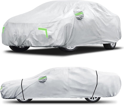 Car Cover Custom Fit for Honda CRV 1997-2025,Toyota RAV4 1996-2025, 6 Layers Truck Cover Waterproof All Weather for Automobiles,Outdoor Full Exterior Cover,Rain, Sun, Wind Protection,Black