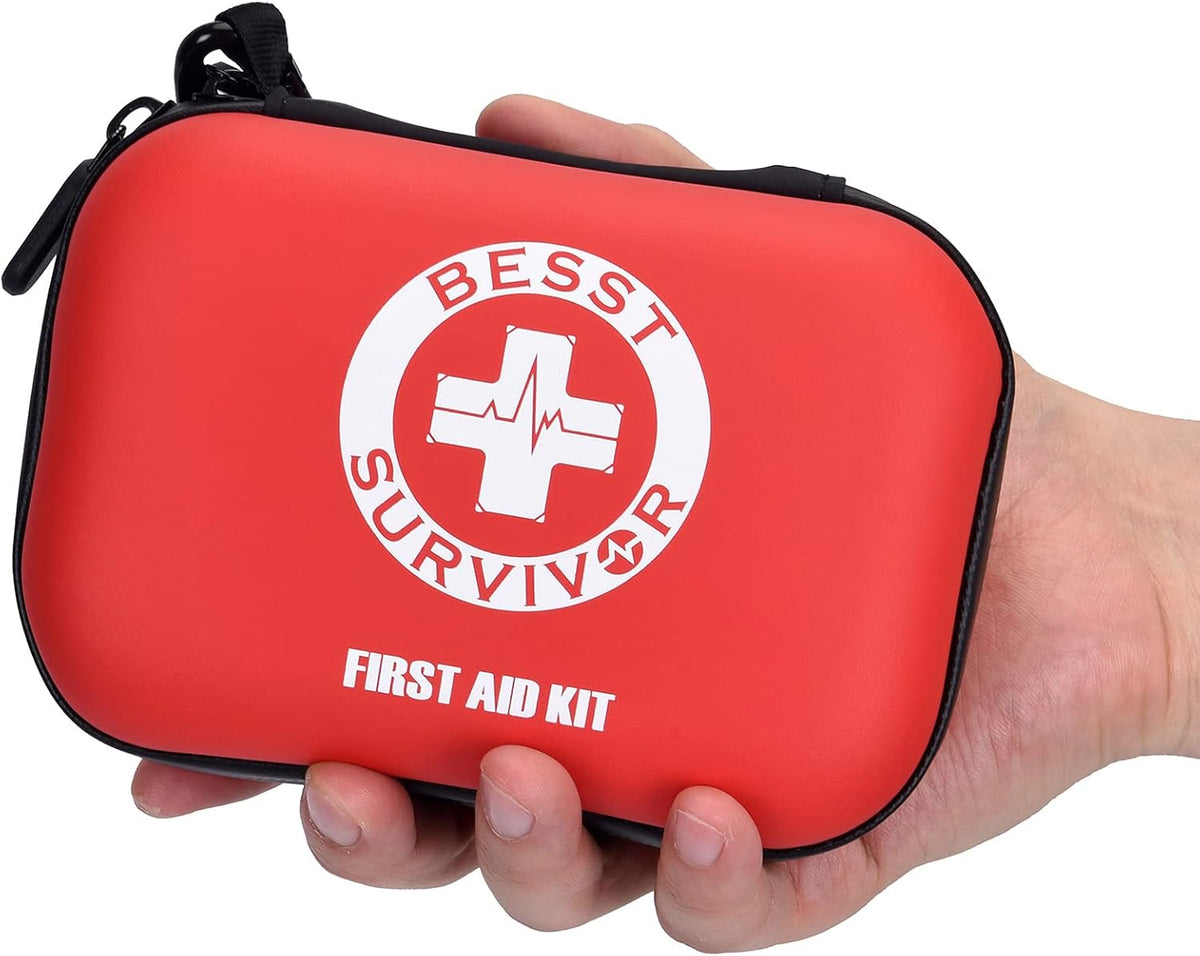 Comprehensive First Aid Kit for Home, Premium Emergency Trauma Kits with Shoulder Strap for Car Camping Gear, Waterproof Survival Kit, Home Essentials, Outdoor Emergency Medical Supplies -324 Piece