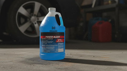 (6 Gallons) - Power Blast Windshield Washer Fluid, -20°F Protection, Blue, 1 Gallon Jug, Ready to Use (6 GALLONS, Blue Power Blast -20°F)