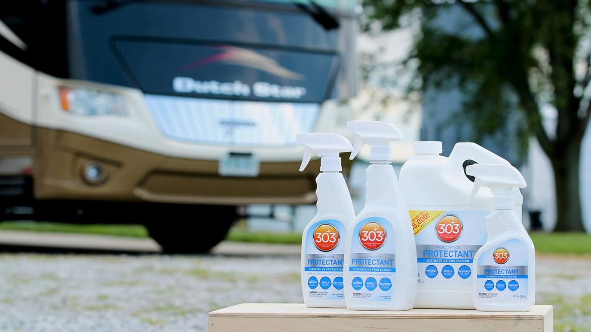 303 Products Aerospace Protectant Spray, UV Protection for Outdoor Surfaces – Protects Vinyl, Plastic & Rubber, Repels Dust & Dirt, Matte Finish, 10 oz
