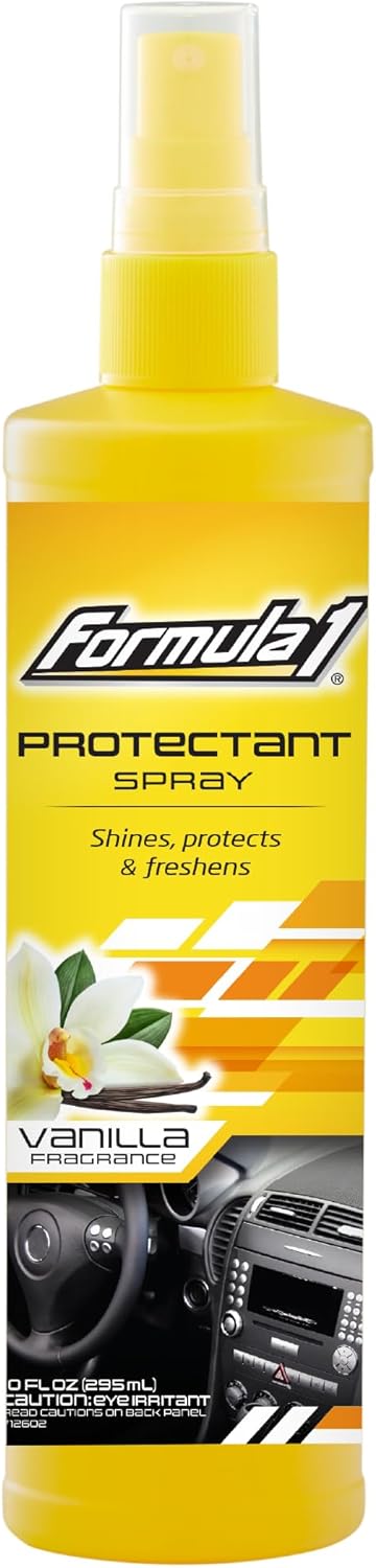 Formula 1 Interior Detailing Protectant Spray, Car Interior Cleaner with Lasting Strawberry Fragrance and UV Protection, Safe for Vinyl, Rubber, Plastic, & Dashboard - 10oz