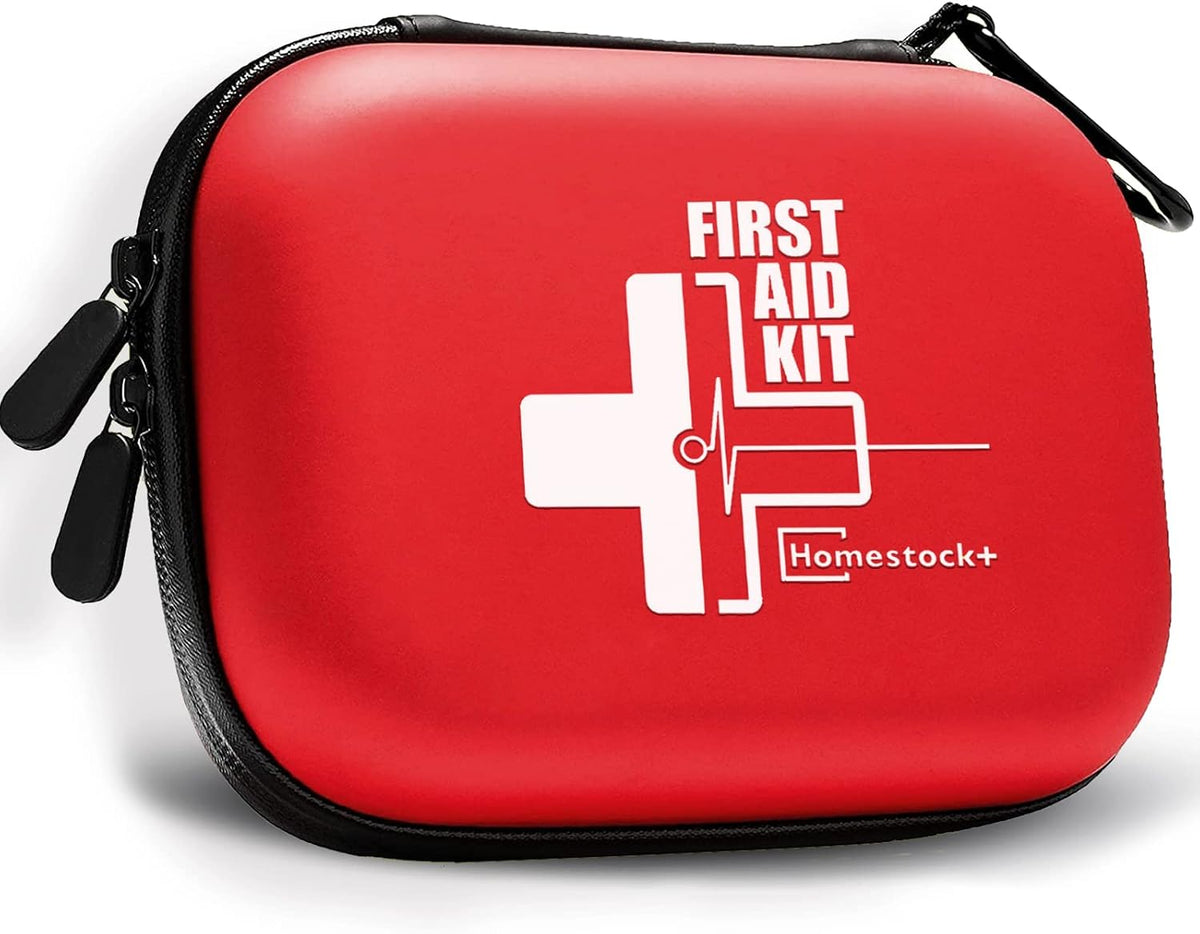 First Aid Kit, Professional Trauma First Aid Kit with Labelled Compartments Molle System for Car, Hiking, Backpacking, Camping, Traveling, and Cycling