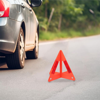 ULTECHNOVO 6-Pack Foldable Emergency Safety Triangles, DOT Compliant Reflective Roadside Warning Triangles for Vehicle Breakdown and Accident, High-Visibility Hazard Signs for Truck and Car Road Safet