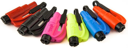 resqme The Original Compact Emergency Keychain Car Escape Tool, Seatbelt Cutter and Window Breaker, Made in USA, Pack of 2