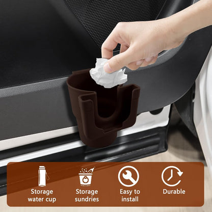 Car Cup Holder Expander, Cup Holder for Car, 2-in-1 Mobile Phone Drink Adapter, Auto Interior Accessories Multifunction Auto Seat Back and Armrest Box Storage Device for Most Vehicles (Black)