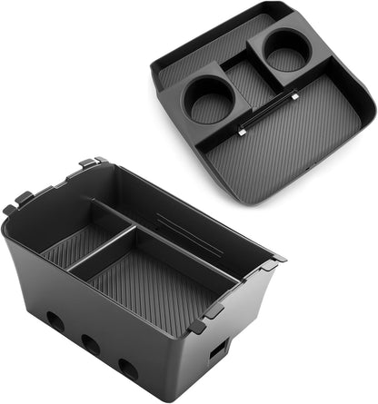 SKTU 2-Pack 2023 2024 2025 2026 Lexu s RX350 Center Console Organizer for 2023-2026 Lexu s RX350/RX450h/RX500h Console Tray 2023 2024 2025 2026 RX350 Accessories with Sunglasses Holder [Double Layers]