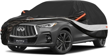 10 Layers Car Cover Custom Fit for Mercedes Benz C Class C250 C300 C43 C63 (1993-2026), Waterproof All Weather for Automobiles, Outdoor Full Cover Sun Dust Rain Protection with Cotton. Black - Colors B