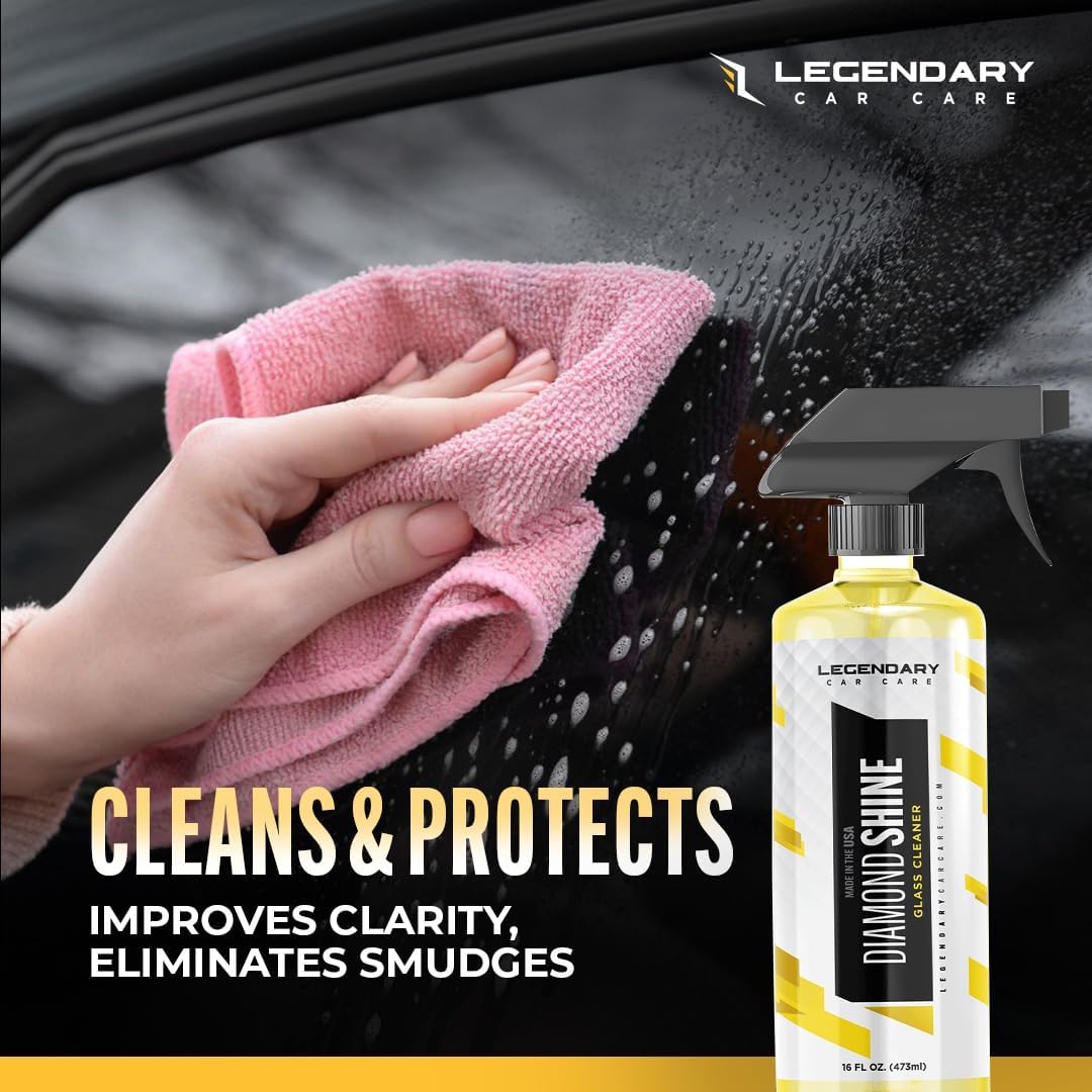 Legendary Glass Cleaner 16oz - Auto Window Cleaner Spray for Car Windows & Windshield - No Streaks, Ammonia-Free, Tint Safe - Interior/Exterior Use