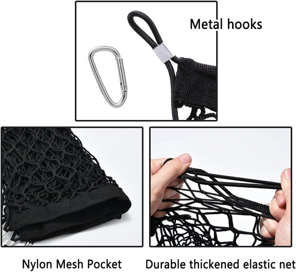 Car Rear Cargo Net with Good Elasticity&Tensile Strength Trunk Net Organizer for SUV Truck,Ideal Car Net Keeps Overlanding Accessories (L 43.3''x15.74'')