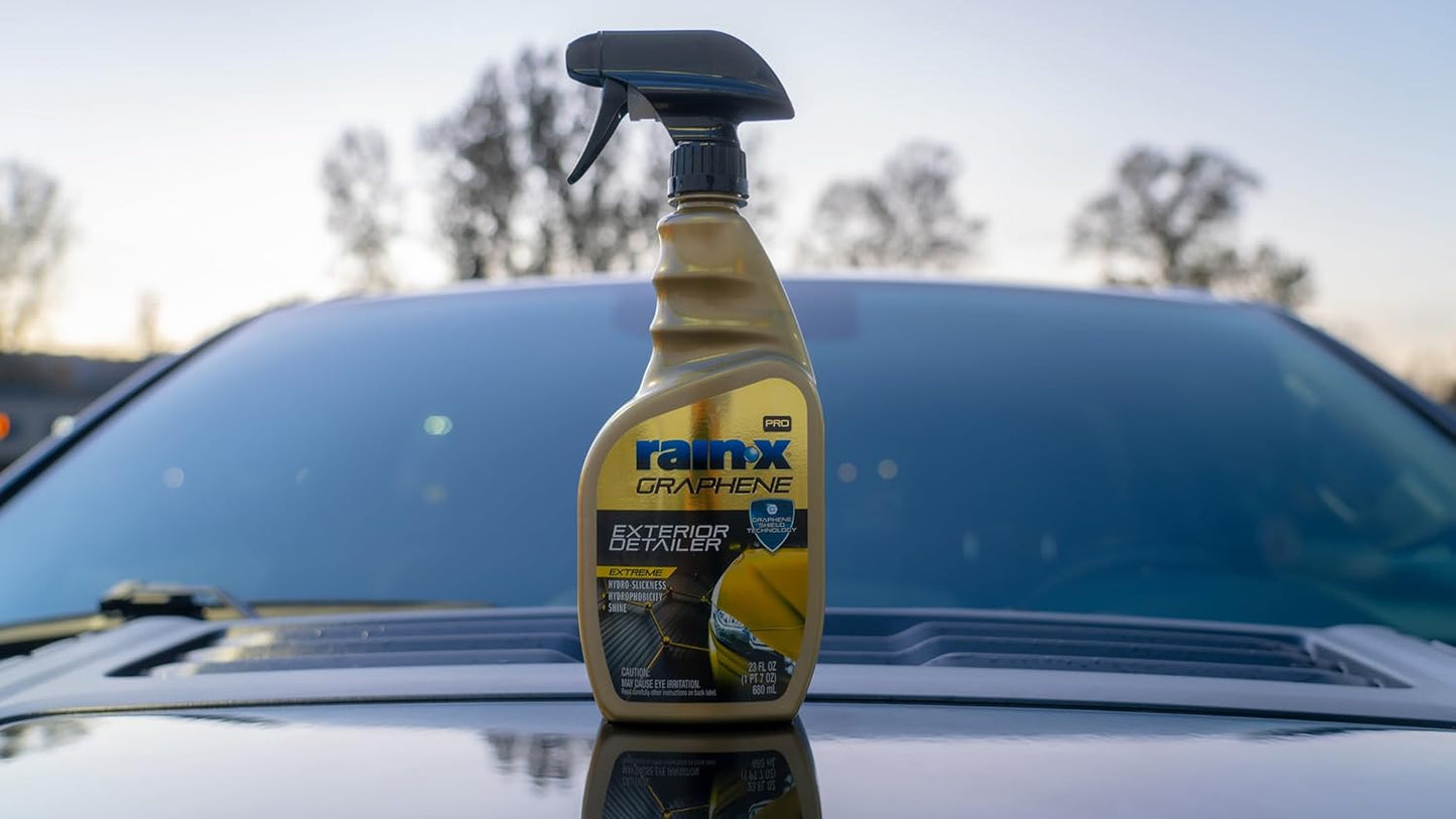 Rain-X 630177SRP Cerami-X Glass Cleaner + Water Repellent, 23oz - Cleaning Effectively While Remaining Streak Free, Protecting Against Contaminants and Stains