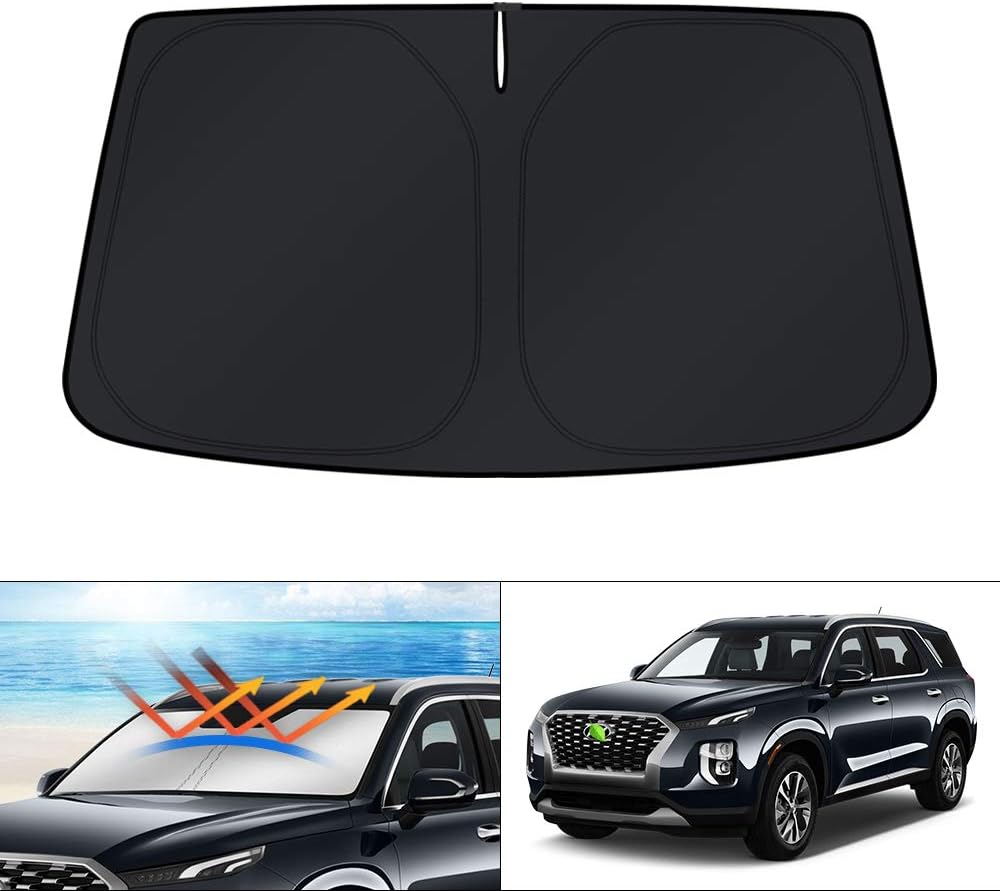KUST Windshield Sun Shade for Toyota RAV4 2019-2022 2023 2024 2025 2026 Window Accessories Shade Sun Visor Cover Foldable Block UV Rays - Colors F