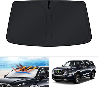 KUST Windshield Sun Shade for Toyota RAV4 2019-2022 2023 2024 2025 2026 Window Accessories Shade Sun Visor Cover Foldable Block UV Rays - Colors F