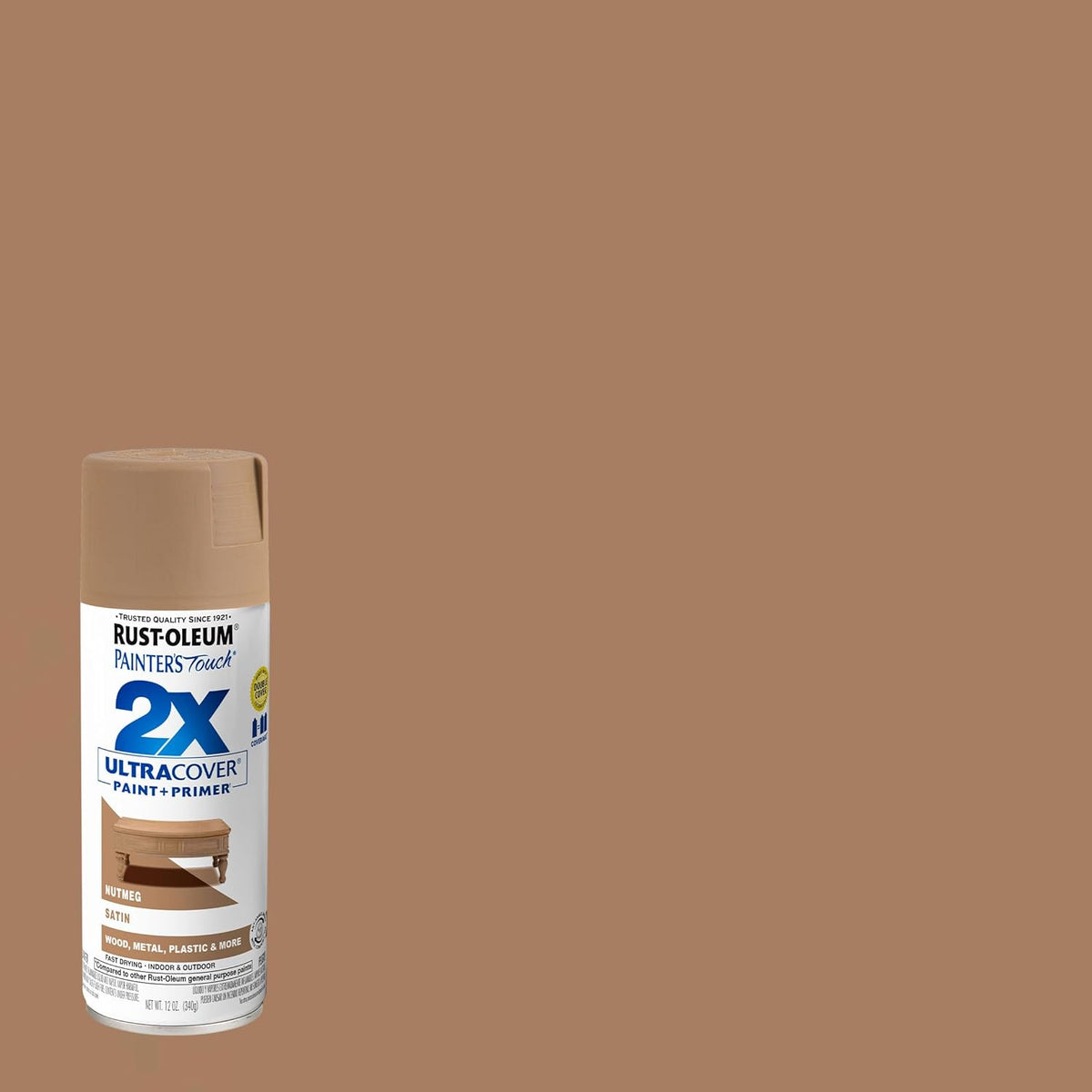 Rust-Oleum 334029 Painter's Touch 2X Ultra Cover Spray Paint, 12 oz, Gloss Clear - Colors A