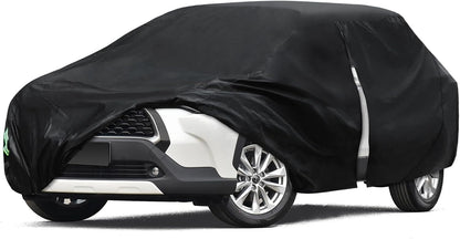 6 Layers Car Cover Waterproof All Weather for Automobiles, Size A3 with Zipper Cotton Fit for Toyota Camry, Honda Accord, Ford Mustang, Chevy Camaro/Malibu,Kia Optima/K5 (187-198 inch)
