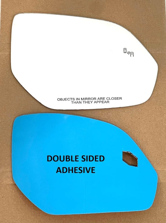 Blind Spot Mirror Glass with Full Size Adhesive for 2018-2026 Volkswagen Atlas Passenger Side View Right RH