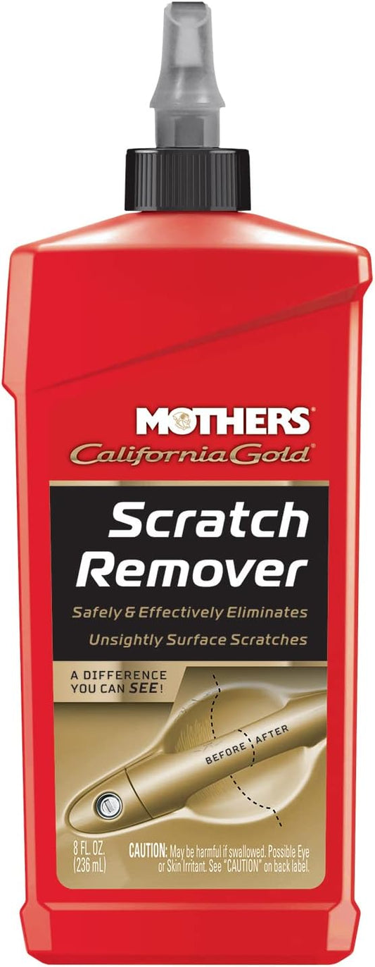 Mothers California Gold Scratch Remover, 8 oz. – Safely & Effectively Eliminates Light Scratches, Scuffs & Transfers from Paint & Clearcoat, Restores Shine Around Handles and High-Touch Areas (08408)