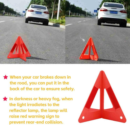 Akozon Emergency Triangles, Portable Car Roadside Triangles Emergency Breakdown Reflective Triangle For Car Warning Safety Road Stop Sign