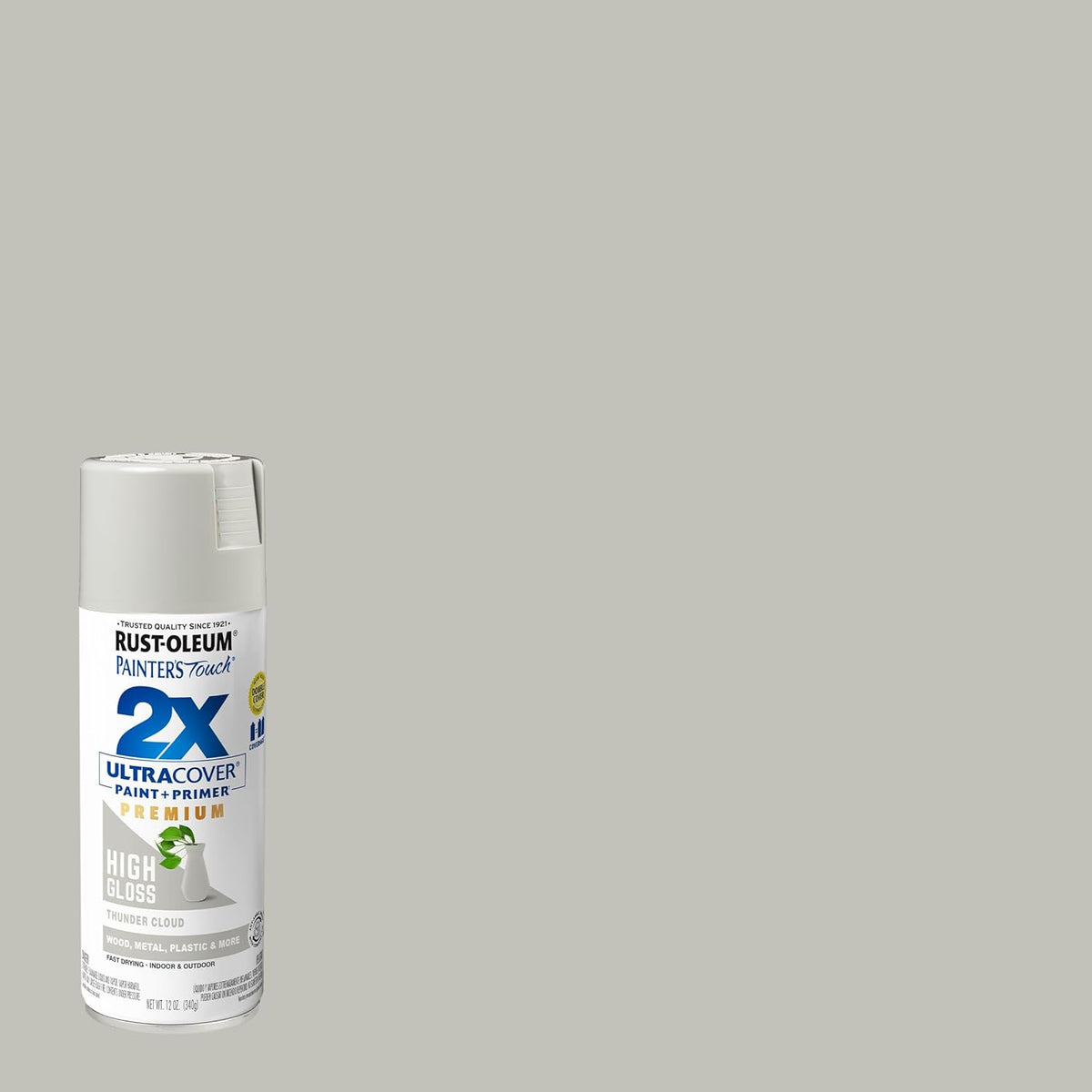 Rust-Oleum 334029 Painter's Touch 2X Ultra Cover Spray Paint, 12 oz, Gloss Clear - Colors E