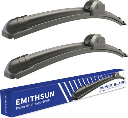 OEM QUALITY 26" + 16" Premium All-Seasons Stable And Quiet Windshield Wiper Blades(Set of 2) - Colors A