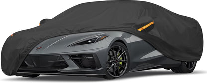 Full Car Covers for Sedan, Car Cover Waterproof All Weather Windproof Dustproof UV Protection Scratch Resistant Indoor Outdoor Univers