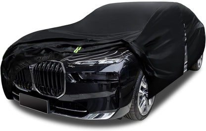 6 Layers Car Cover Waterproof All Weather for Automobiles, Size A3 with Zipper Cotton Fit for Toyota Camry, Honda Accord, Ford Mustang, Chevy Camaro/Malibu,Kia Optima/K5 (187-198 inch)