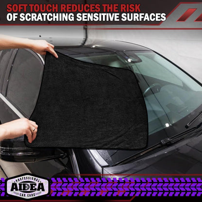 AIDEA Microfiber Cleaning Cloth 24 Pack, Microfiber Towels for Cars, Soft & Absorbent Cleaning Rags, Premium Lint Free Shop Towels for House, Kitchen, Car, 12inx16in