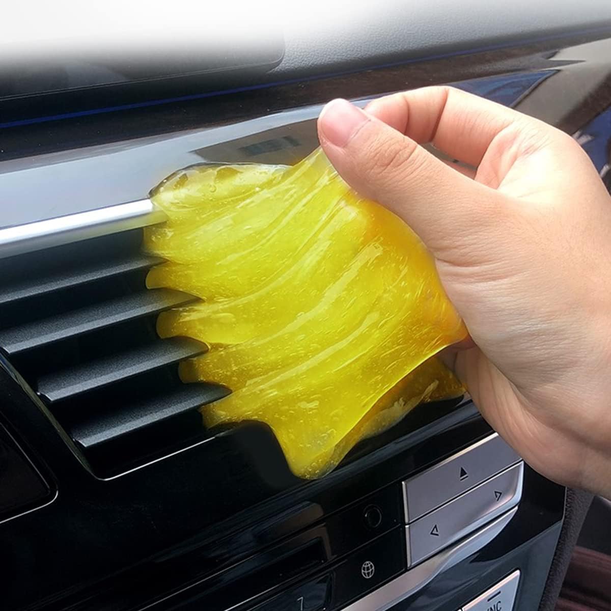 Moly Magnolia Cleaning Gel for Car, Universal Detailing Putty Gel Detail Tools Car Interior Cleaner, Removal Putty Keyboard Cleaner for Car Vents, PC, Laptops, Cameras (Blue)