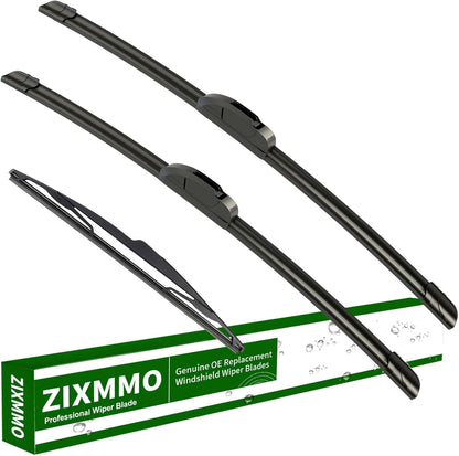 3 Factory Wiper Blade Replacement for Subaru Impreza 2017-2020 2021 2022 2023 Crosstrek 2018-2021 2022 2023 Original Equipment Windshield Wiper Blades Set - 26"/16"/12"(Set of 3) Top Lock - Colors B